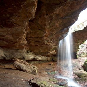 Natural Rockbridge and Waterfalls