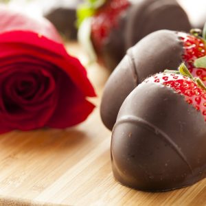 17545099 - gourmet chocolate covered strawberries for valentine's day